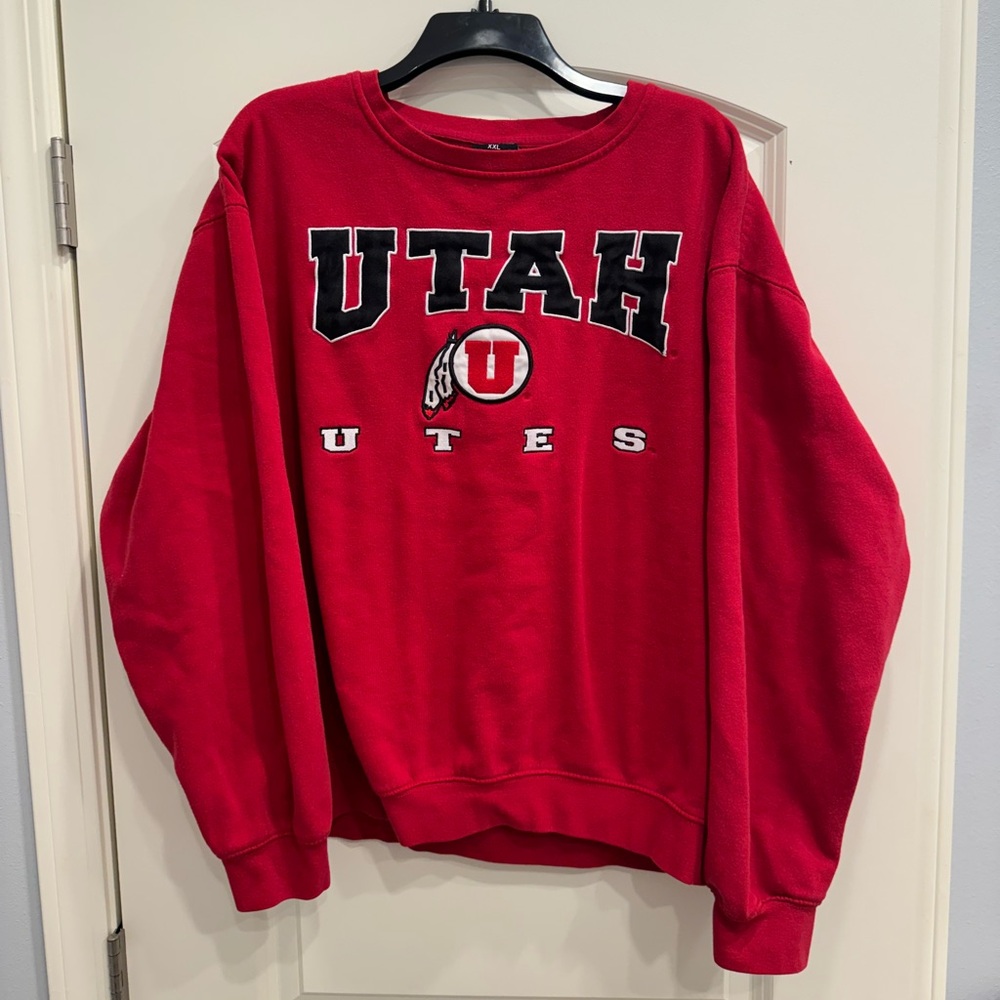 Utah Utes Mens Crewneck Sweatshirt College University Colosseum Athletics XXL